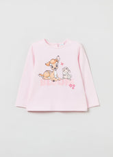 Ovs Long-Sleeve T-Shirt With Bambi Print